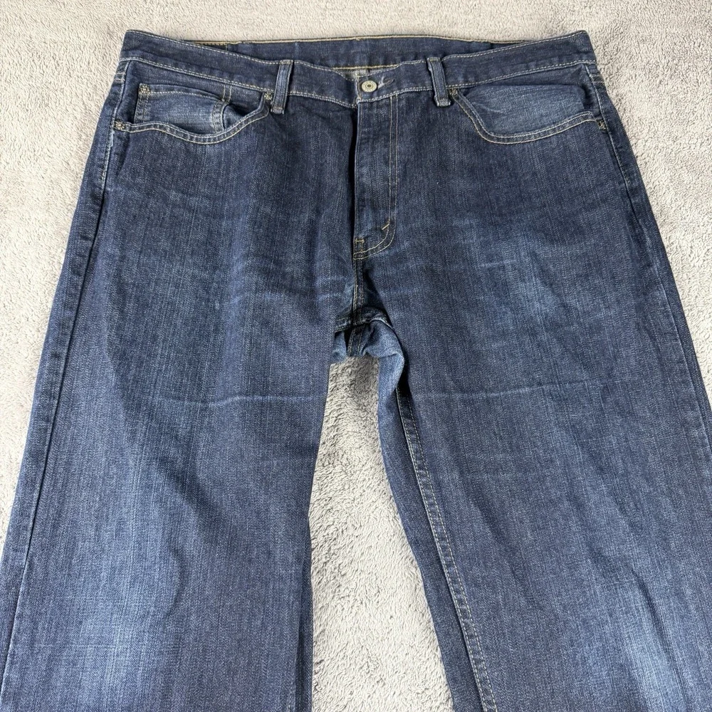 Levis 559 Relaxed Straight Fit Jeans Mens 40x35 Blue Dark‎ Wash Mid Rise